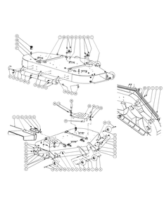 Cutter Deck 60-Inch Diagram and Parts List for S6031-KW 53AI8DU6050-31HP Cub Cadet Lawn Tractor